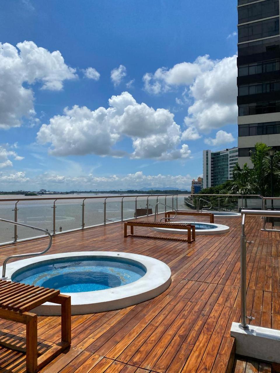 Puerto Santa Ana, Torres Bellini, 2 Dormitorios, Parqueo Guayaquil Zewnętrze zdjęcie