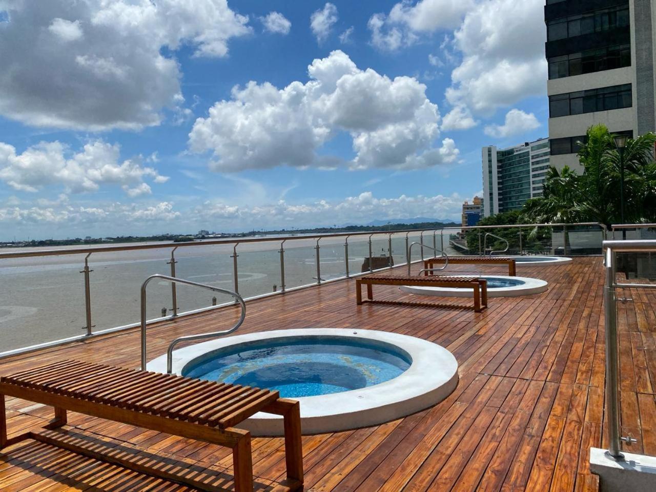 Puerto Santa Ana, Torres Bellini, 2 Dormitorios, Parqueo Guayaquil Zewnętrze zdjęcie
